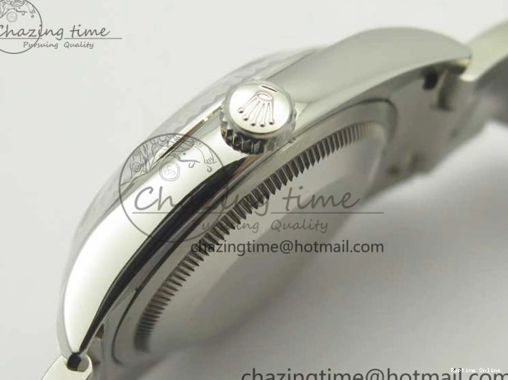 0206 DateJust 36 SS 116234 Fluted Bezel DJF Best Edition Blue Dial Stick Markers on SS Oyster Bracelet A Affordable 3373